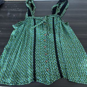 Anthropologie Green Tank
